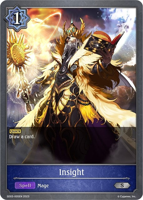 Image for Insight (SD03: Mysteries of Conjuration) (SD03-005EN) - Shadowverse: Evolve
