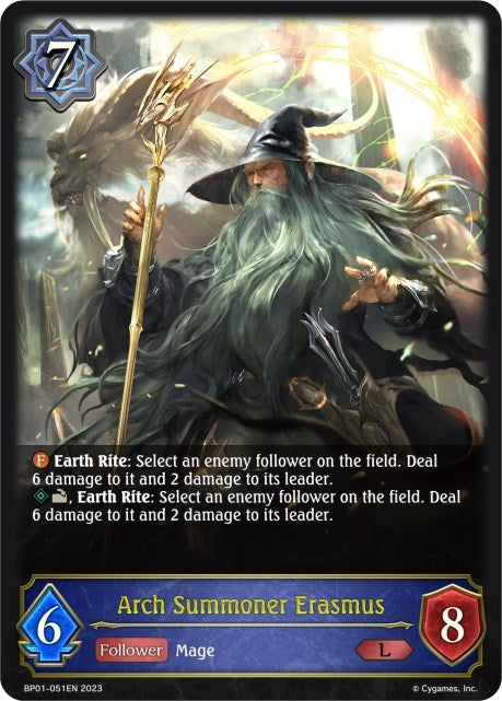 Image for Arch Summoner Erasmus (BP01: Advent of Genesis) (BP01-051EN) - Shadowverse: Evolve