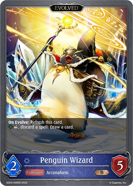 Image for Penguin Wizard (Evolved) (SD03: Mysteries of Conjuration) (SD03-009EN) - Shadowverse: Evolve