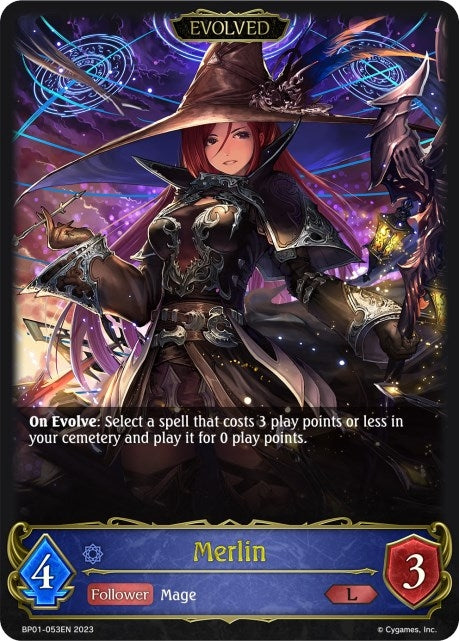 Image for Merlin (Evolved) (BP01: Advent of Genesis) (BP01-053EN) - Shadowverse: Evolve