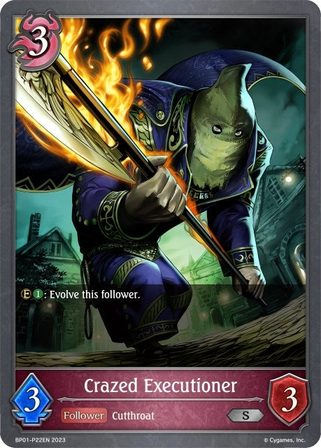 Image for Crazed Executioner - P22EN (Foil) (BP01: Advent of Genesis) (BP01-P22EN) - Shadowverse: Evolve