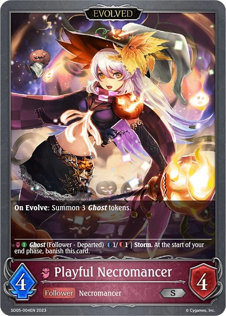 Image for Playful Necromancer (Evolved) (SD05: Waltz of the Undying Night) (SD05-004EN) - Shadowverse: Evolve