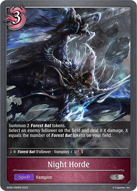 Image for Night Horde (SD05: Waltz of the Undying Night) (SD05-006EN) - Shadowverse: Evolve