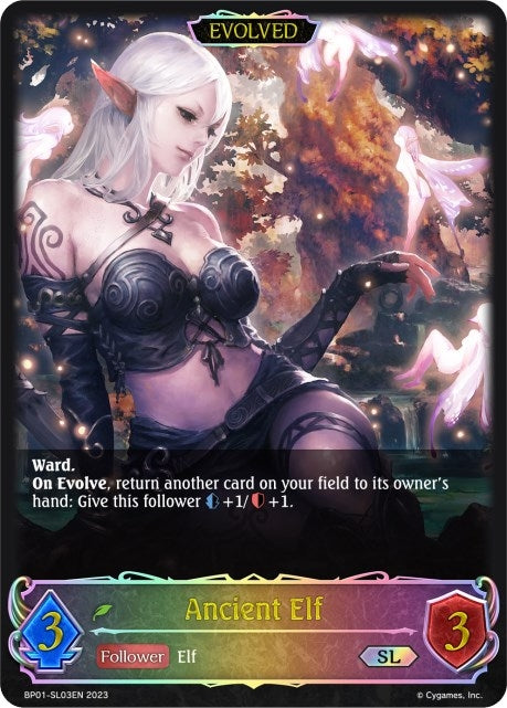 Image for Ancient Elf (SL) (Evolved) (BP01: Advent of Genesis) (BP01-SL03EN) - Shadowverse: Evolve