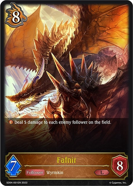 Image for Fafnir (SD04: Wrath of the Greatwyrm) (SD04-001EN) - Shadowverse: Evolve
