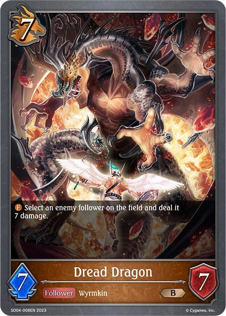 Image for Dread Dragon (SD04: Wrath of the Greatwyrm) (SD04-008EN) - Shadowverse: Evolve