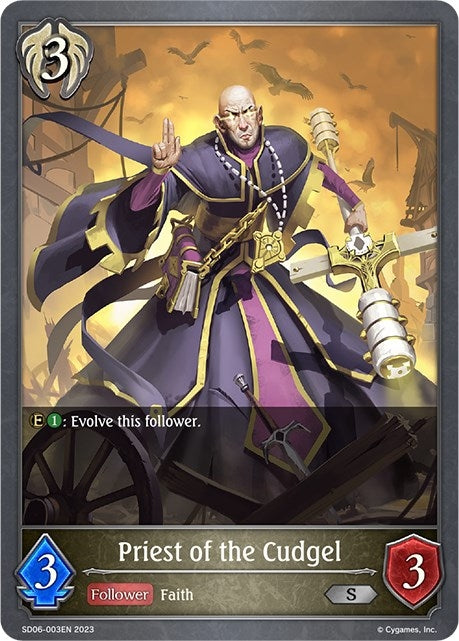 Image for Priest of the Cudgel (SD06: Maculate Ablution) (SD06-003EN) - Shadowverse: Evolve