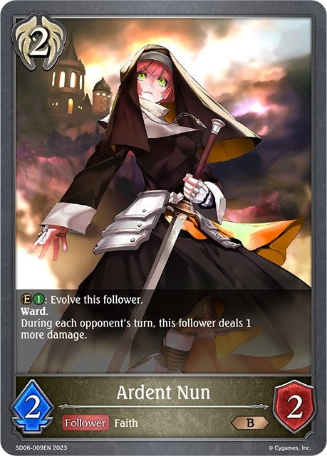 Image for Ardent Nun (SD06: Maculate Ablution) (SD06-009EN) - Shadowverse: Evolve
