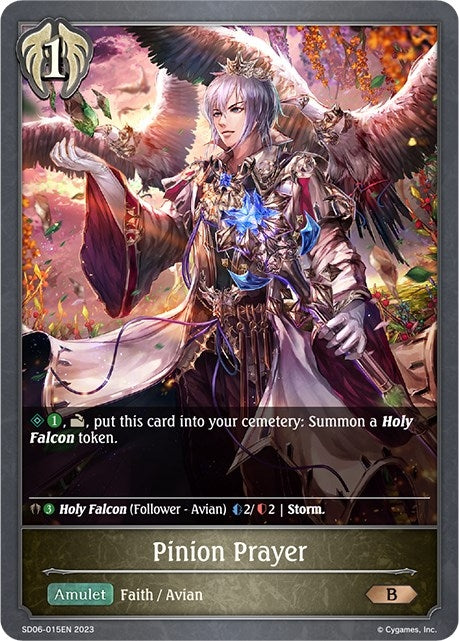 Image for Pinion Prayer (SD06: Maculate Ablution) (SD06-015EN) - Shadowverse: Evolve