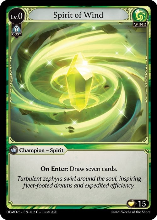 Image for Spirit of Wind (2023 Demo Deck) (002) - Grand Archive TCG
