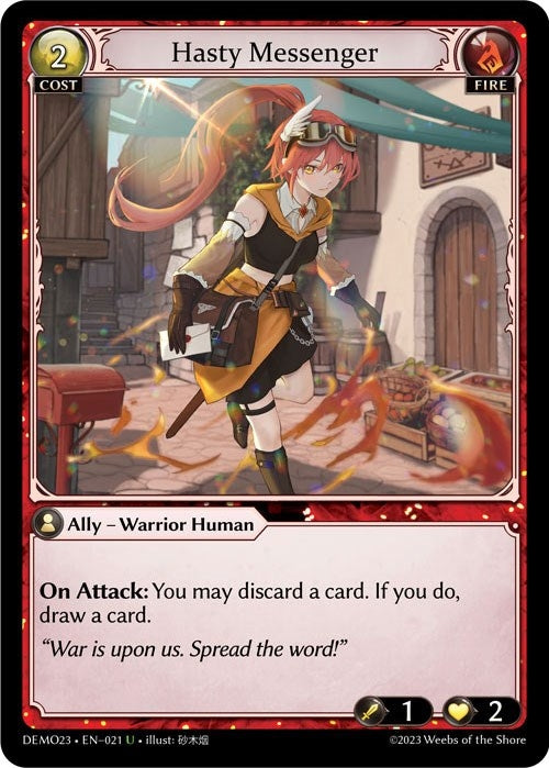 Image for Hasty Messenger (2023 Demo Deck) (021) - Grand Archive TCG