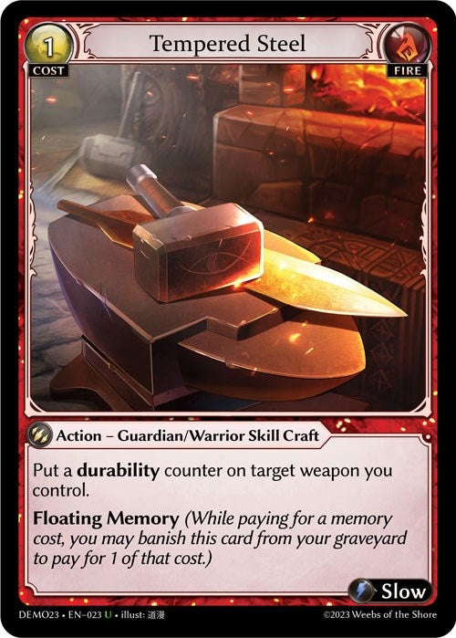 Image for Tempered Steel (2023 Demo Deck) (023) - Grand Archive TCG