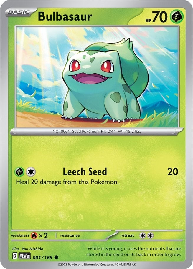Image for Bulbasaur (SV: Scarlet & Violet 151) (001/165) - Pokemon