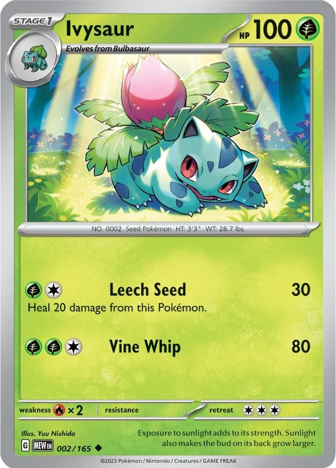 Image for Ivysaur (SV: Scarlet & Violet 151) (002/165) - Pokemon