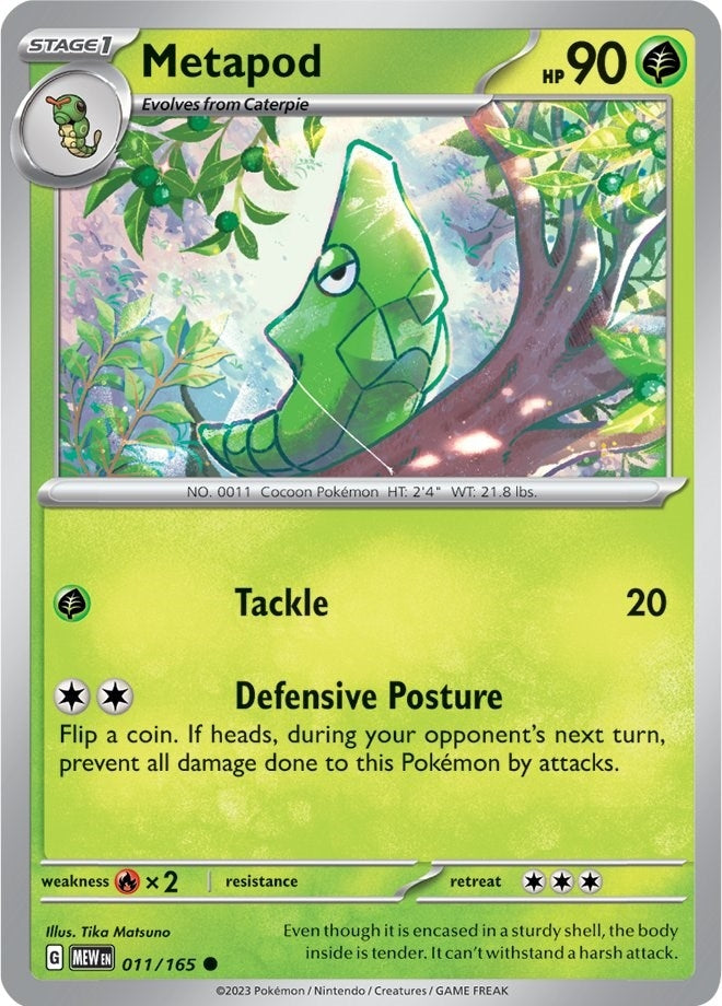 Image for Metapod (SV: Scarlet & Violet 151) (011/165) - Pokemon