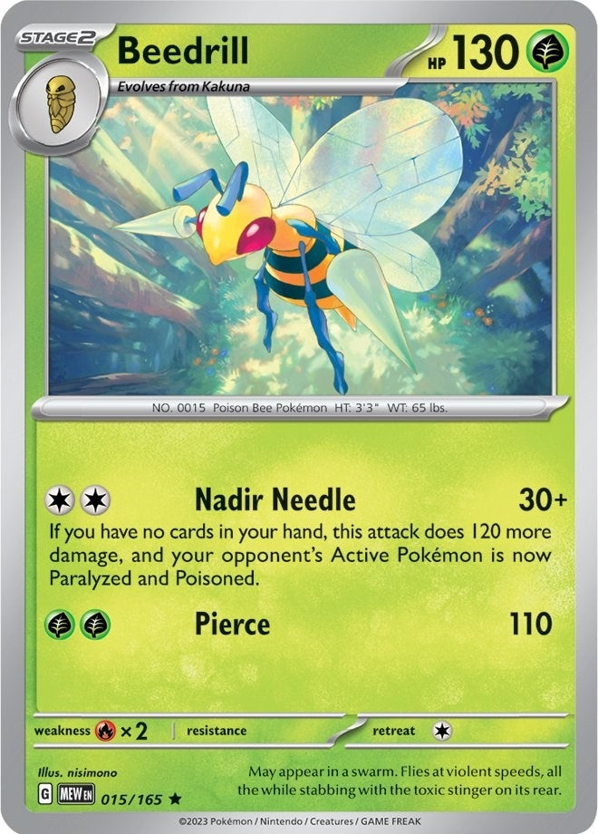 Image for Beedrill (SV: Scarlet & Violet 151) (015/165) - Pokemon