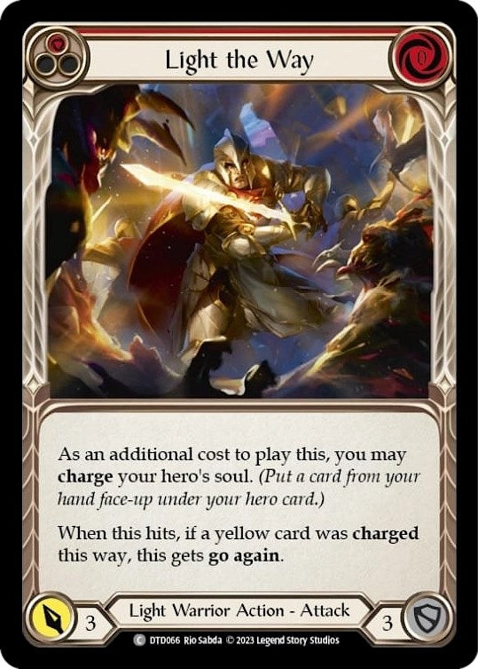 Image for Light the Way (Red) (Dusk till Dawn) (DTD066) - Flesh and Blood TCG