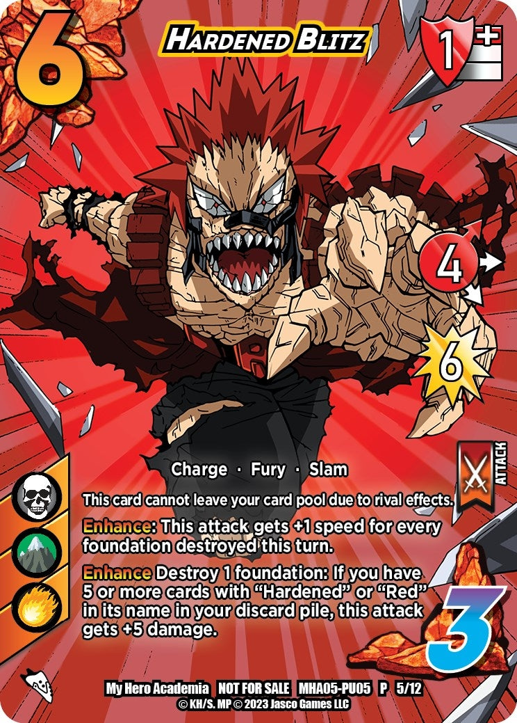 Image for Hardened Blitz (Plus Ultra Pack 5) (UniVersus: My Hero Academia Promo Cards) (MHA-PU05 P 5/12) - UniVersus