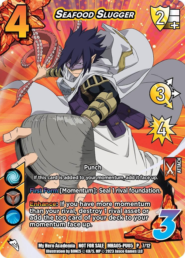 Image for Seafood Slugger (Plus Ultra Pack 5) (UniVersus: My Hero Academia Promo Cards) (MHA-PU05 P 7/12) - UniVersus