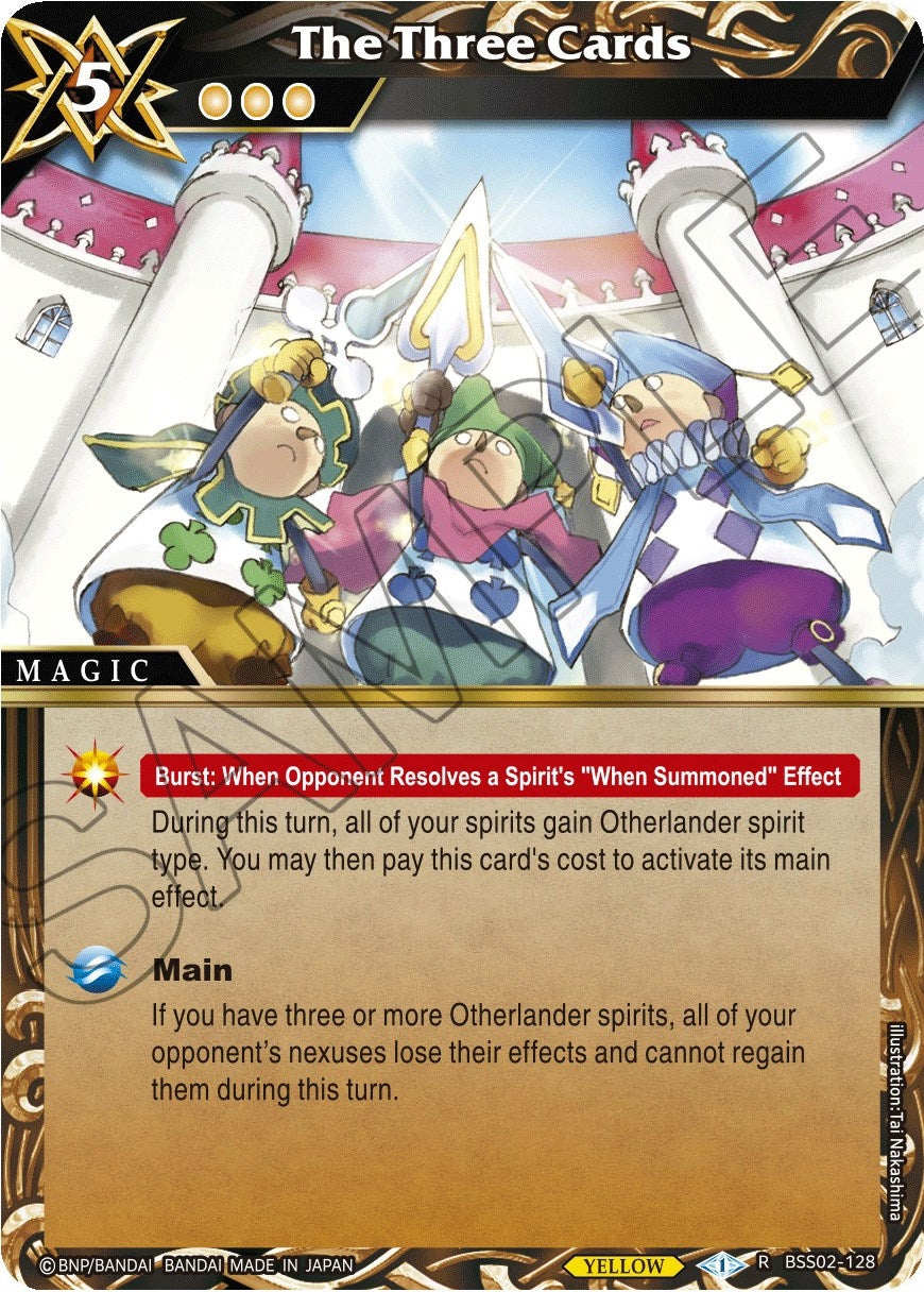 Image for The Three Cards (False Gods) (BSS02-128) - Battle Spirits Saga