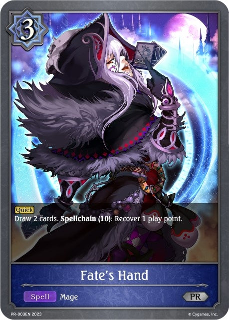 Image for Fate's Hand (Shadowverse: Evolve Promo Cards) (PR-003EN) - Shadowverse: Evolve