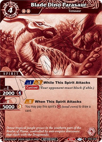Image for Blade Dino Parasaur (Event Pack Vol. 2) (Launch & Event Promos) (ST01-007) - Battle Spirits Saga