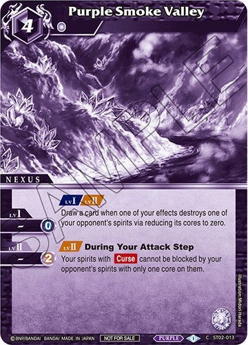 Image for Purple Smoke Valley (Event Pack Vol. 2) (Launch & Event Promos) (ST02-013) - Battle Spirits Saga
