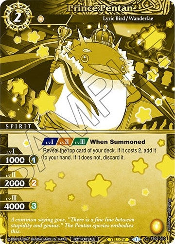 Image for Prince Pentan (Finalist Card Set Vol. 2) (Launch & Event Promos) (ST04-010) - Battle Spirits Saga