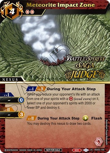 Image for Meteorite Impact Zone (Judge Pack Vol. 2) (Battle Spirits Saga Promo Cards) (BSS02-100) - Battle Spirits Saga