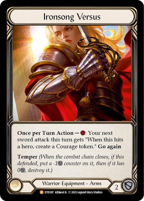 Image for Ironsong Versus (Dusk till Dawn) (DTD207) - Flesh and Blood TCG