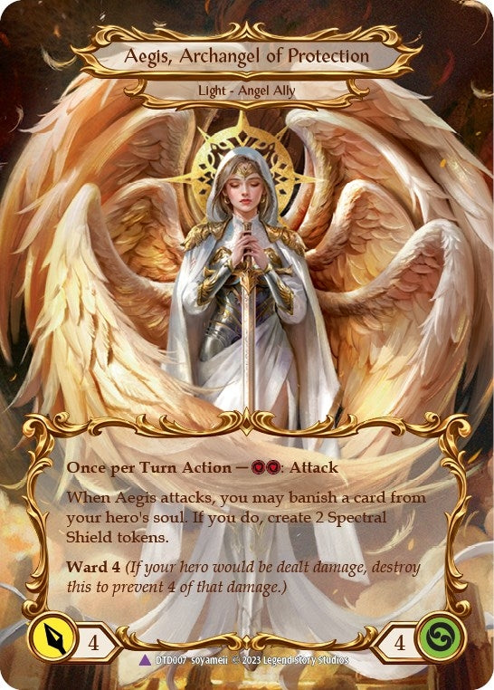 Image for Figment of Protection // Aegis, Archangel of Protection (Marvel) (Dusk till Dawn) (DTD007) - Flesh and Blood TCG