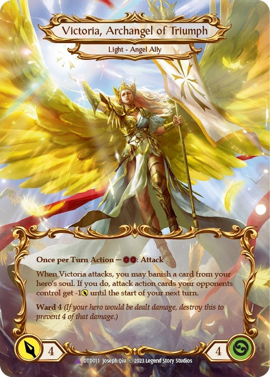 Image for Figment of Triumph // Victoria, Archangel of Triumph (Marvel) (Dusk till Dawn) (DTD011) - Flesh and Blood TCG