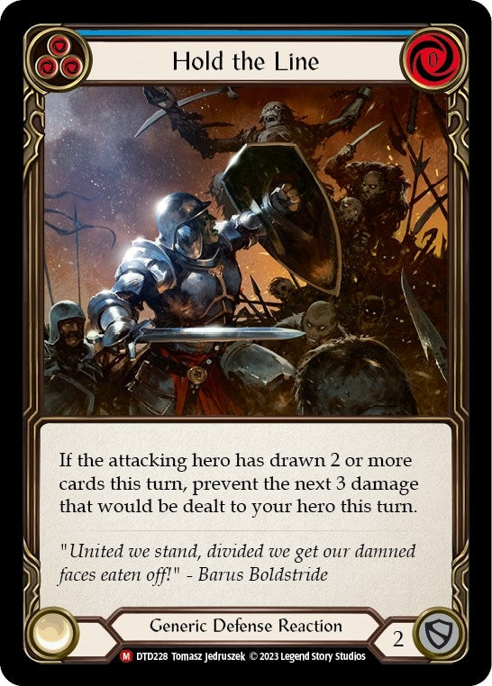 Image for Hold the Line (Dusk till Dawn) (DTD228) - Flesh and Blood TCG