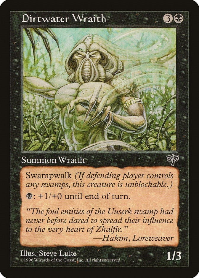 Image for Dirtwater Wraith (Mirage) - Magic: The Gathering