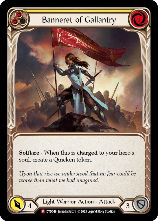 Image for Banneret of Gallantry (Dusk till Dawn) (DTD049) - Flesh and Blood TCG