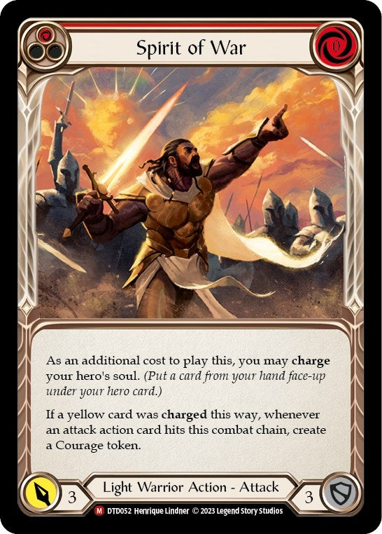 Image for Spirit of War (Dusk till Dawn) (DTD052) - Flesh and Blood TCG