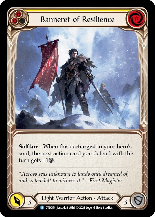 Image for Banneret of Resilience (Dusk till Dawn) (DTD054) - Flesh and Blood TCG