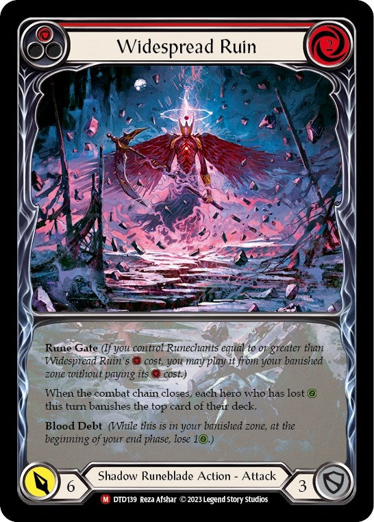 Image for Widespread Ruin (Extended Art) (Dusk till Dawn) (DTD139) - Flesh and Blood TCG