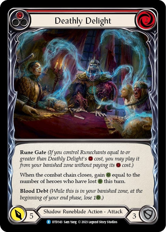 Image for Deathly Delight (Red) (Dusk till Dawn) (DTD143) - Flesh and Blood TCG