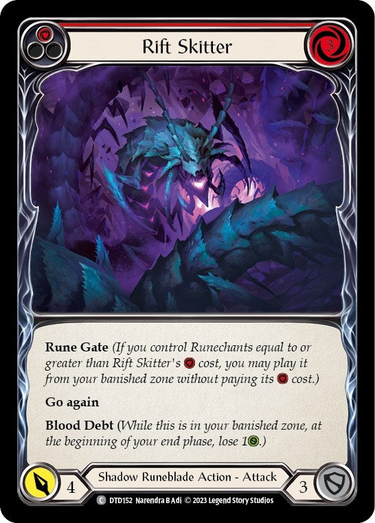 Image for Rift Skitter (Red) (Dusk till Dawn) (DTD152) - Flesh and Blood TCG