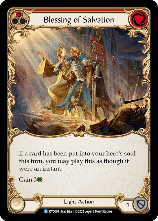 Image for Blessing of Salvation (Red) (Dusk till Dawn) (DTD085) - Flesh and Blood TCG