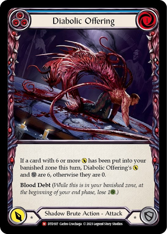 Image for Diabolic Offering (Dusk till Dawn) (DTD107) - Flesh and Blood TCG