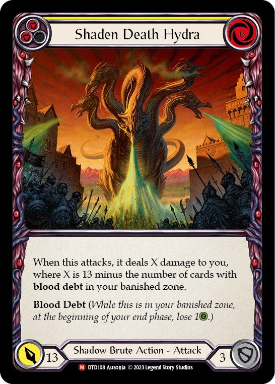 Image for Shaden Death Hydra (Dusk till Dawn) (DTD108) - Flesh and Blood TCG