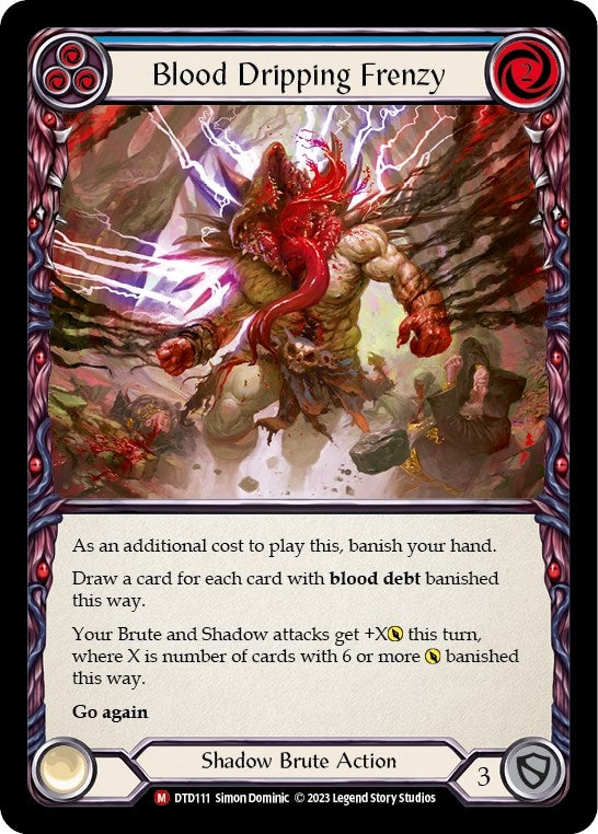 Image for Blood Dripping Frenzy (Dusk till Dawn) (DTD111) - Flesh and Blood TCG