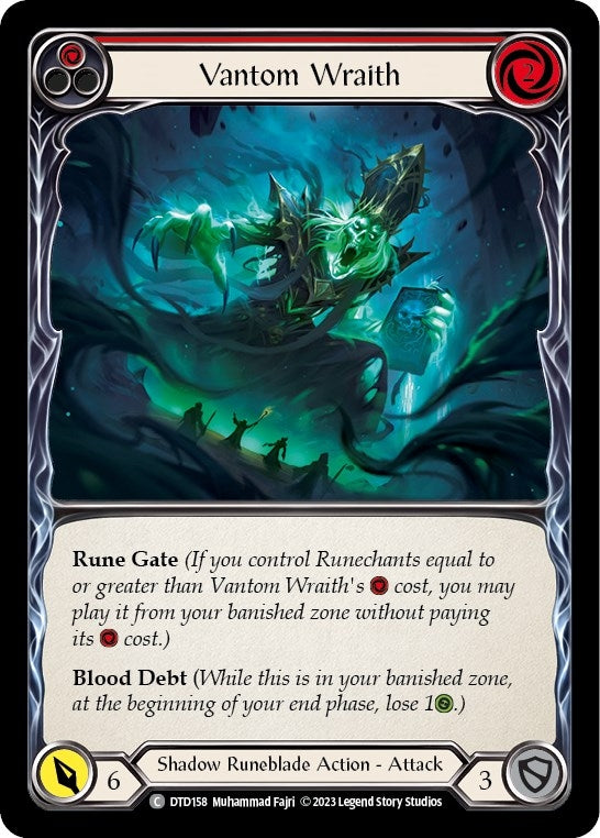 Image for Vantom Wraith (Red) (Dusk till Dawn) (DTD158) - Flesh and Blood TCG