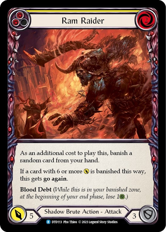 Image for Ram Raider (Yellow) (Dusk till Dawn) (DTD113) - Flesh and Blood TCG