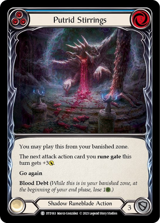 Image for Putrid Stirrings (Blue) (Dusk till Dawn) (DTD163) - Flesh and Blood TCG