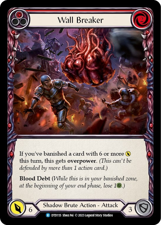 Image for Wall Breaker (Red) (Dusk till Dawn) (DTD115) - Flesh and Blood TCG