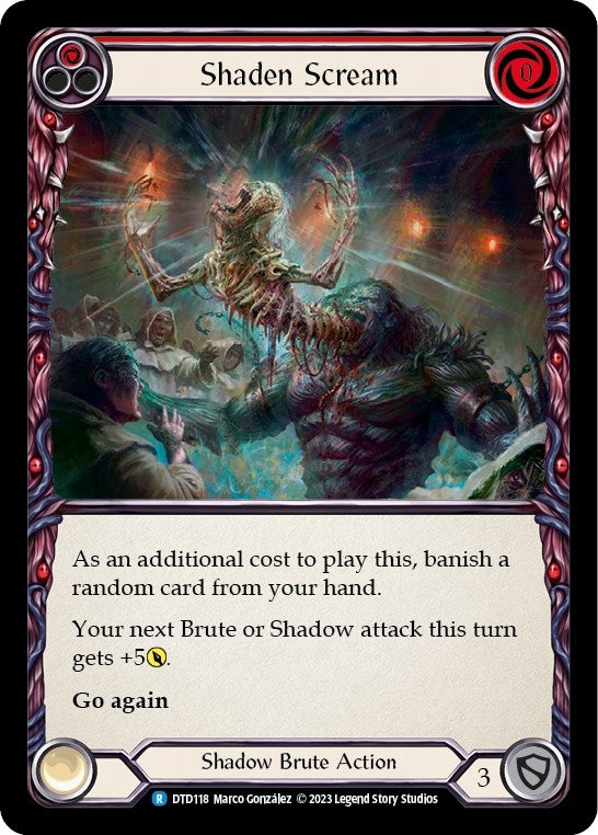 Image for Shaden Scream (Red) (Dusk till Dawn) (DTD118) - Flesh and Blood TCG
