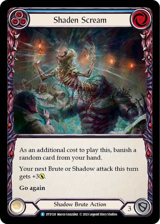 Image for Shaden Scream (Blue) (Dusk till Dawn) (DTD120) - Flesh and Blood TCG